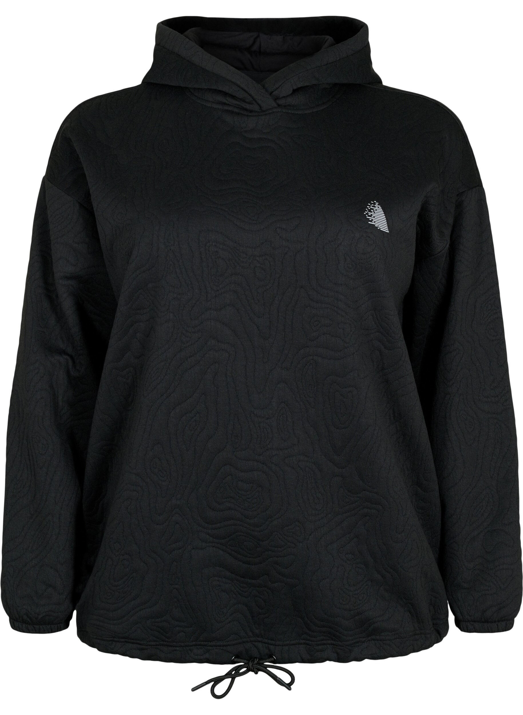 Zizzifashion Sporty hooded sweatshirt, Black, Packshot image number 0