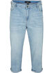 7/8 jeans with rolled up hems and high waist, Light Blue, Packshot image number 0