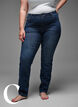 Slim fit jeans with a regular waist, Dark Blue, Model image number 6