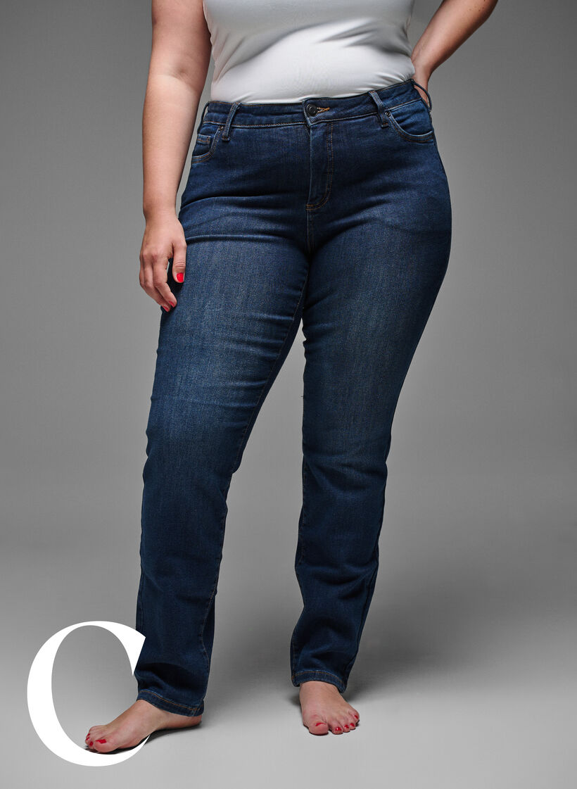 Slim fit jeans with a regular waist, Dark Blue, Model image number 6
