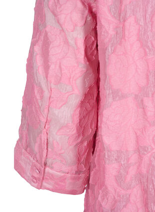 Jacquard dress with ruffles and A-line, Cashmere Rose, Packshot image number 2