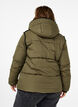 Short puffer jacket with contrast details, Green, Model image number 2