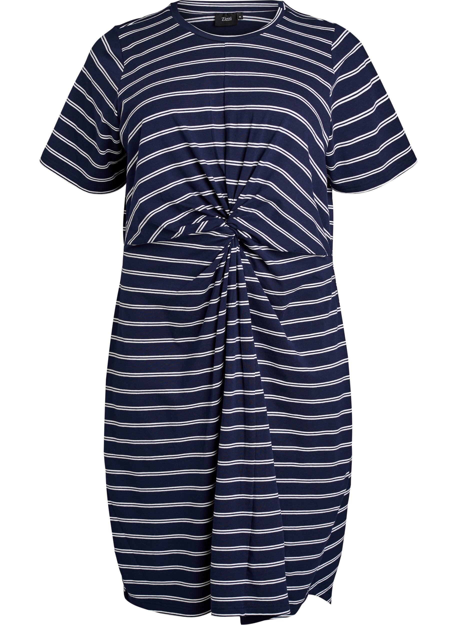 Cotton dress with twist detail