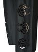Cotton trousers with embroidered cut-outs, Black, Packshot image number 3