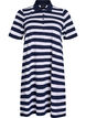 Short A-line polo dress, Blue, Packshot image number 0