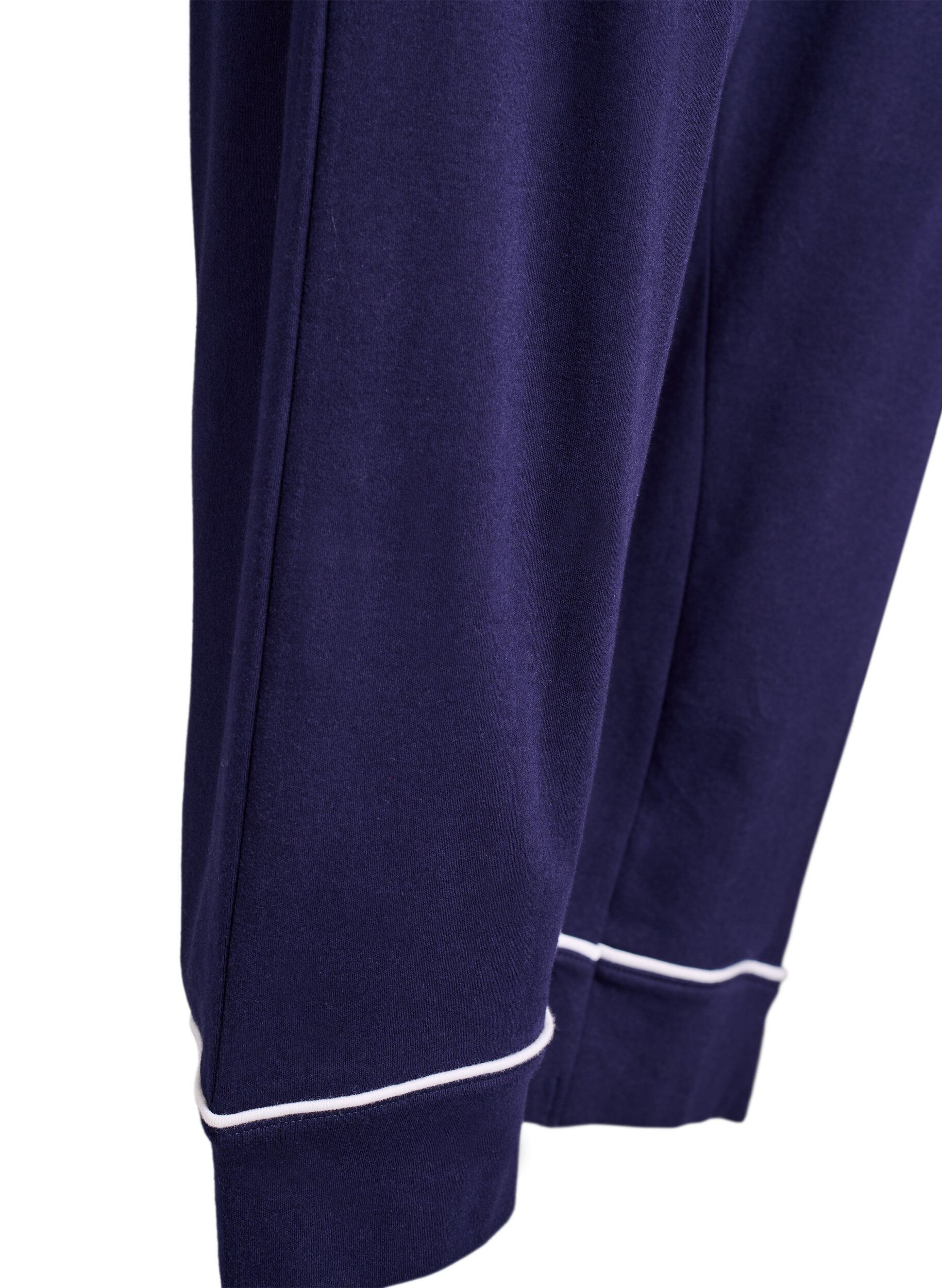 Zizzifashion Cotton pyjama trousers with high waist, Blue, Packshot image number 3