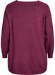 Knitted blouse with side buttons, Red, Packshot image number 1