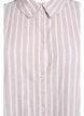Striped shirt in linen and viscose, Beige, Packshot image number 2