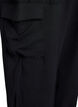 Harem trousers with cargo pockets and elasticated waist, Black, Packshot image number 3
