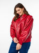 Faux leather bomber jacket, Rhythmic Red, Model image number 0