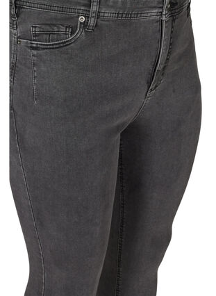 Cropped Amy jeans with a high waist and zip, Grey Denim, Packshot image number 2