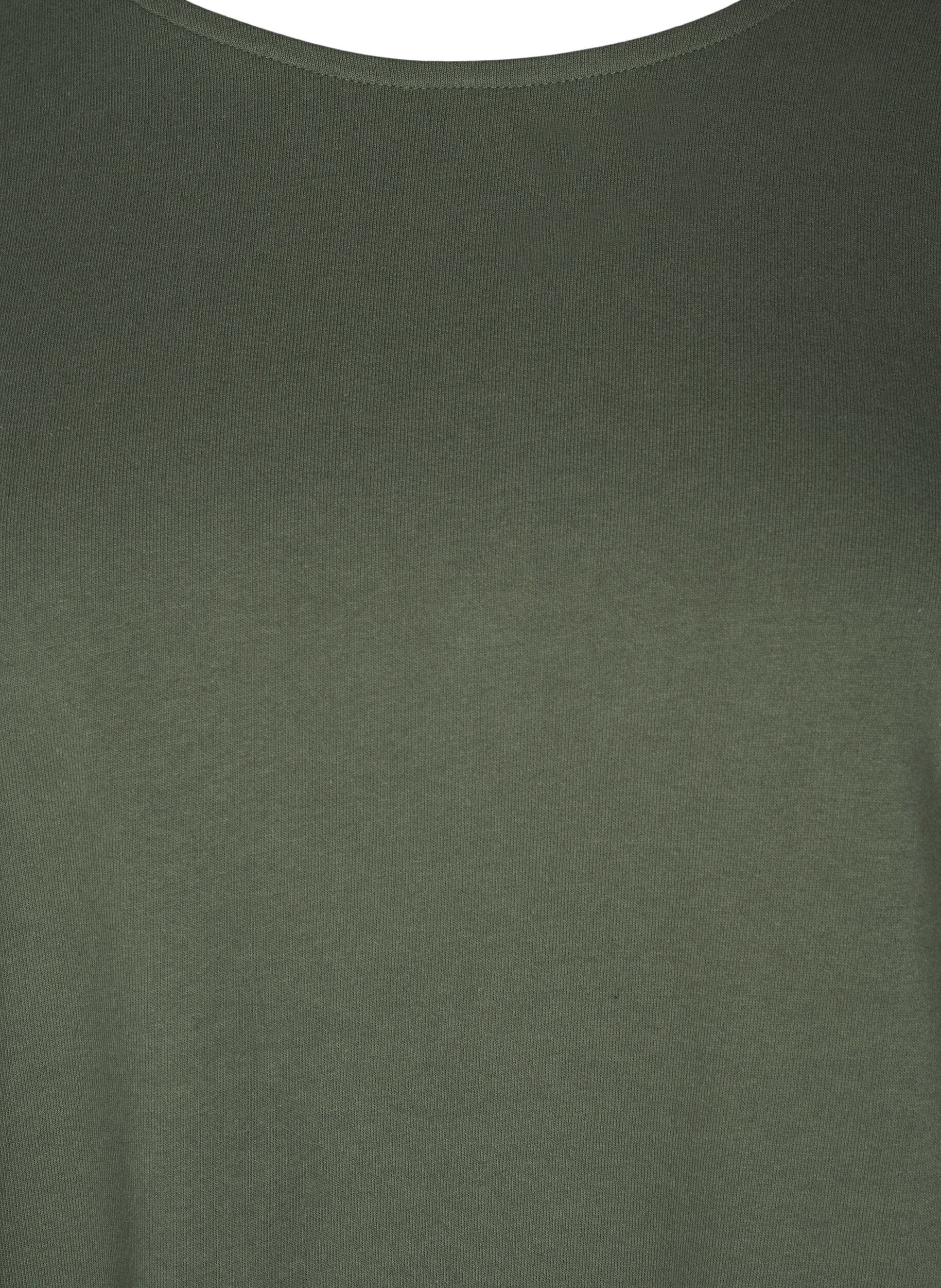 ZizzifashionBalloon dress in cotton with pockets, Green, Packshot image number 2