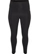 Training tights with a high waist and pocket in the waistband, Black, Packshot image number 0