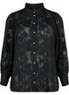Jacquard shirt with pearl buttons, Black, Packshot image number 0