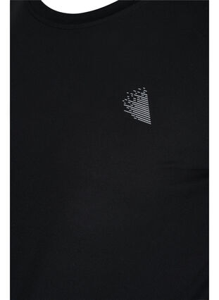 Maternity gym t-shirt, Black, Packshot image number 2