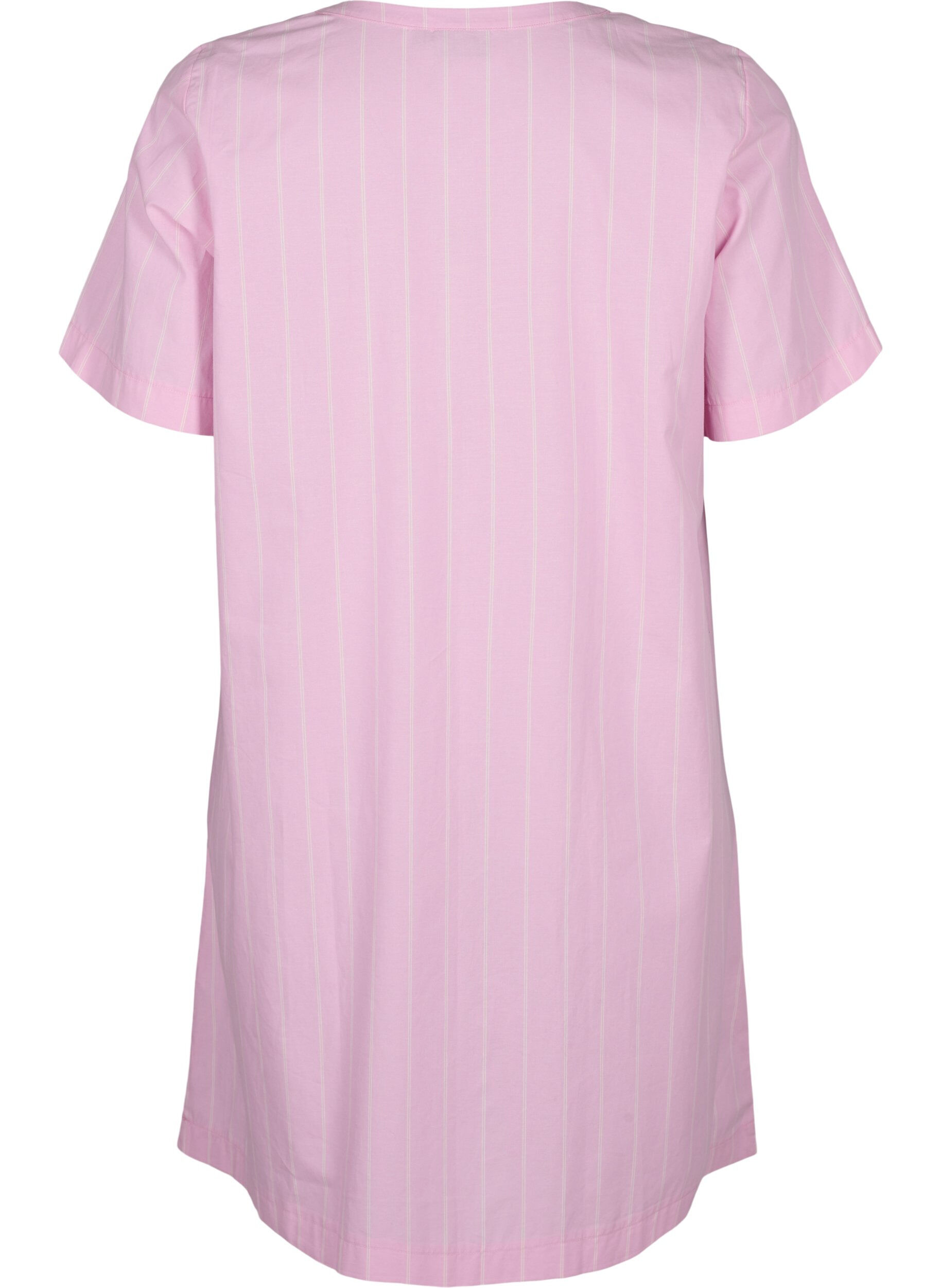 Zizzifashion Striped dress in organic cotton, Lilac Sachet, Packshot image number 1