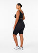 Seamless bike shorts, Black, Model image number 2