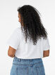 Organic cotton T-shirt with beach print, White, Model image number 2