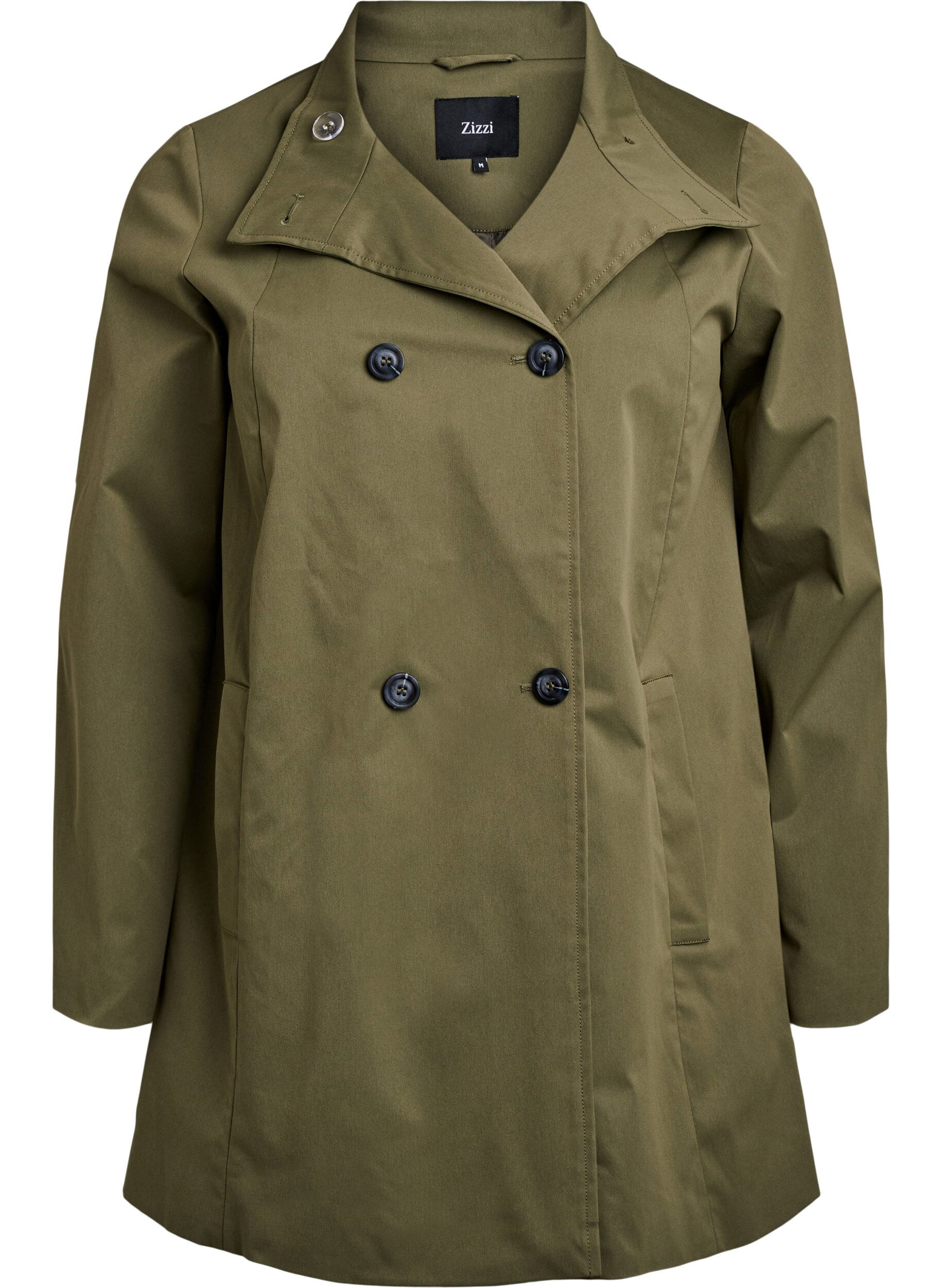 Water-repellent spring jacket with an A-line cut