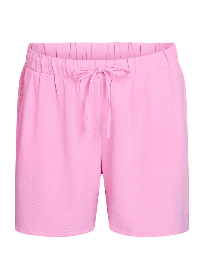 Shorts with pockets and elastic waistband, Pink, Packshot image number 0