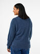 Knitted top with wool and slits, Bering Sea Mel., Model image number 1