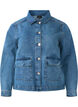 Denim shirt jacket with pockets, Blue Denim, Packshot image number 0