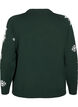 Knitted jumper with snowflakes, Green, Packshot image number 1