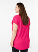 Short sleeve sport t-shirt with v-neck, Pink, Model image number 2