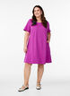 Jersey dress with short sleeves and pockets, Purple, Model image number 1