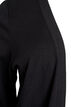 Long open-front knit cardigan with pockets, Black, Packshot image number 2