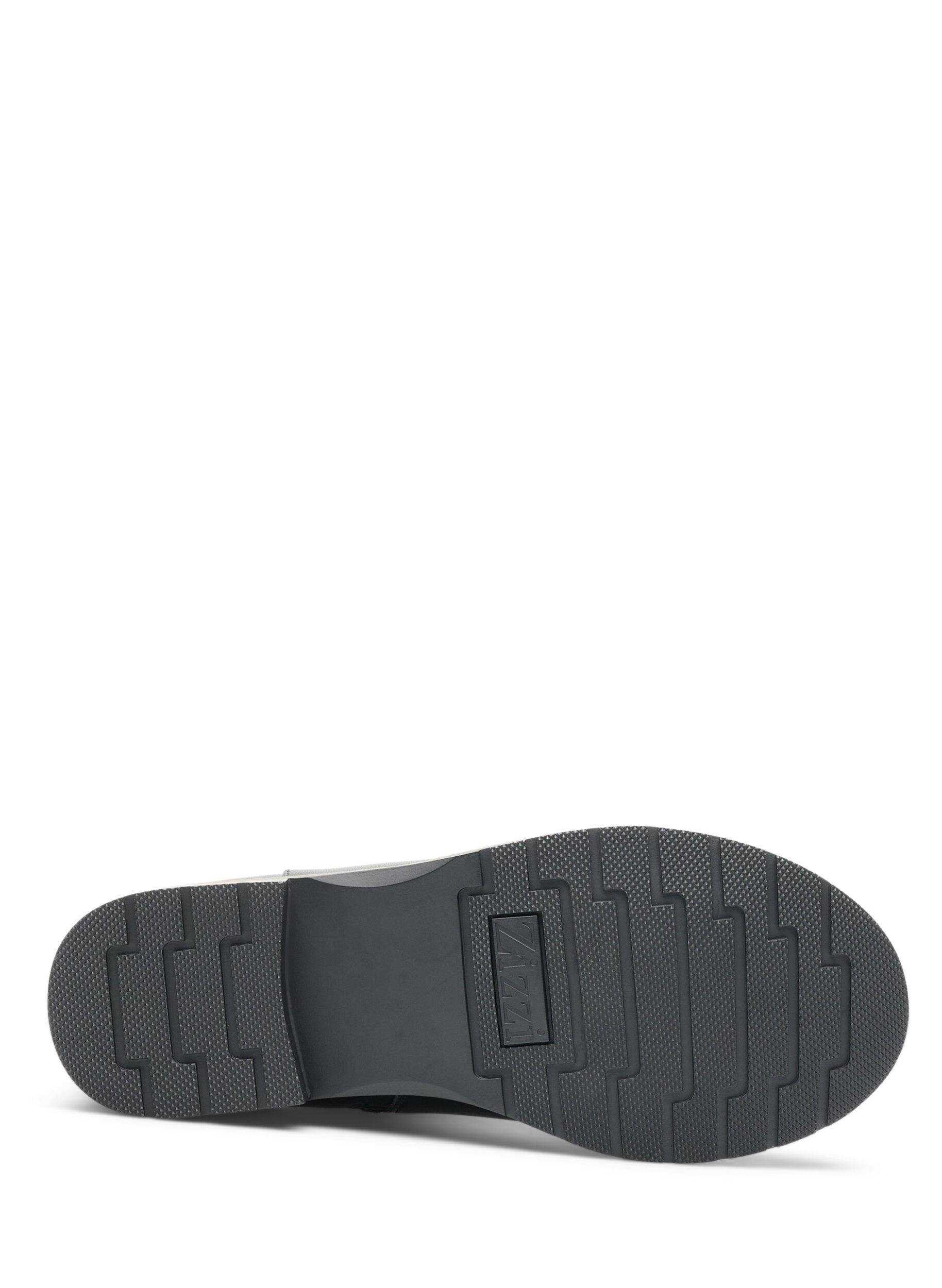 ZizzifashionLeather Chelsea boot with elastic panel, Black, Packshot image number 3