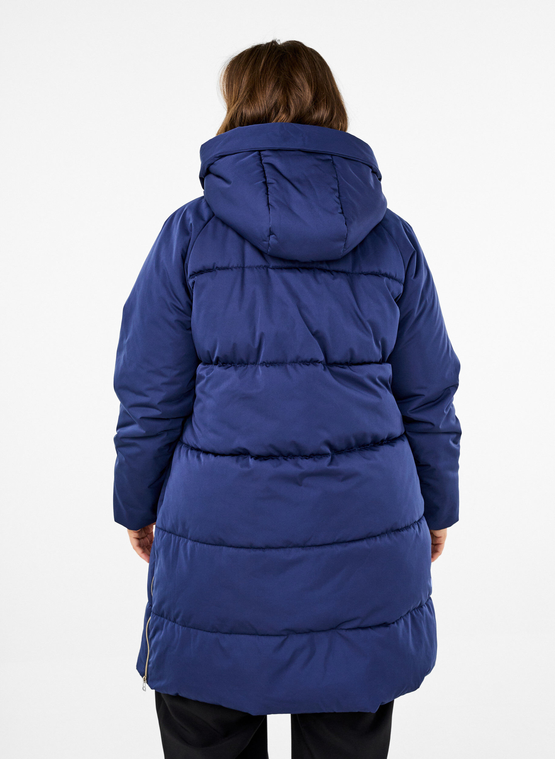 Zizzifashion Puffer coat with hood, Blue, Model image number 2