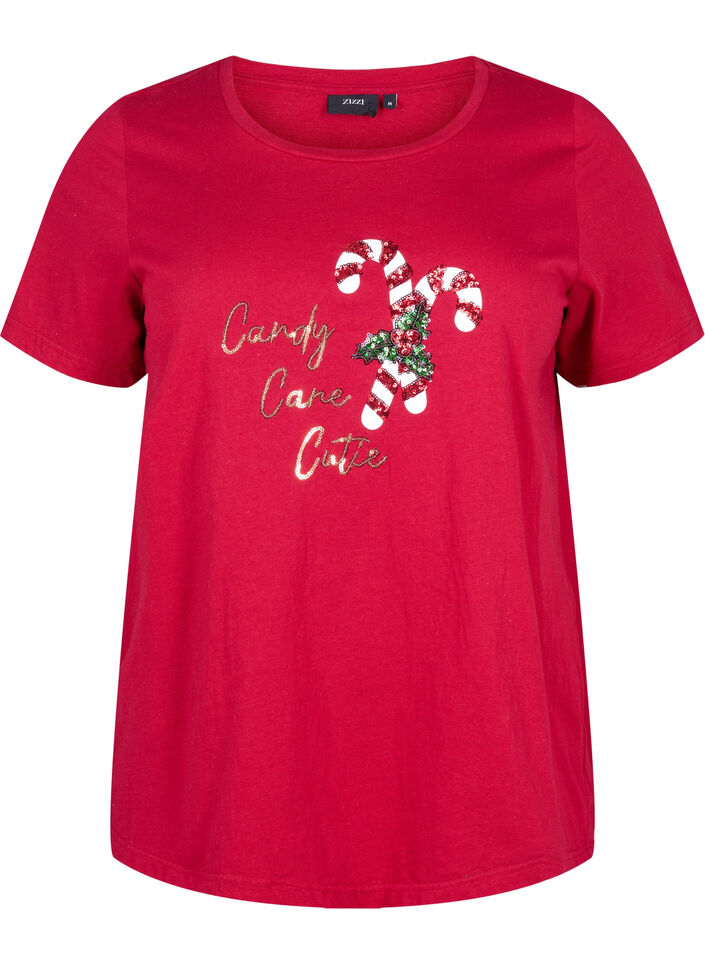 Christmas t-shirts in 100% cotton, Tango R.w.Candy Cane, Packshot image number 0