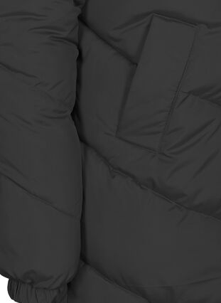 Long high neck jacket, Black, Packshot image number 3
