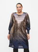 Sequin dress with balloon sleeves, Evening Blue Cobber, Model image number 0