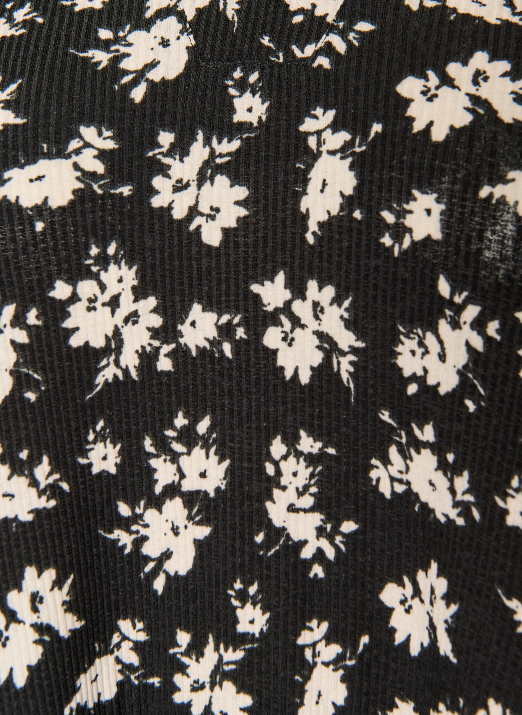 ZizzifashionShort A-line jersey dress with an all-over print, Black, Packshot image number 2