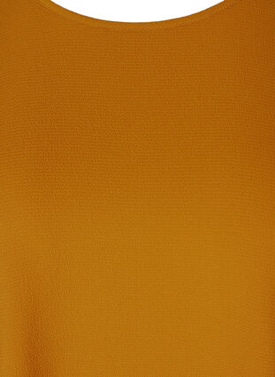 Blouse with short sleeves and a round neckline, Buckthorn Brown, Packshot image number 2