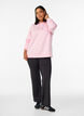 Sporty scuba hoodie with decorative stitching, Pink, Model image number 1