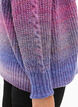 Melange knit cardigan with buttons, Pansy Mel. Comb, Model image number 3