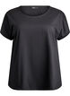 Cotton T-shirt with crochet detail, Black, Packshot image number 0