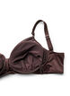 Underwire bikini bra with draping, Brown, Packshot image number 3