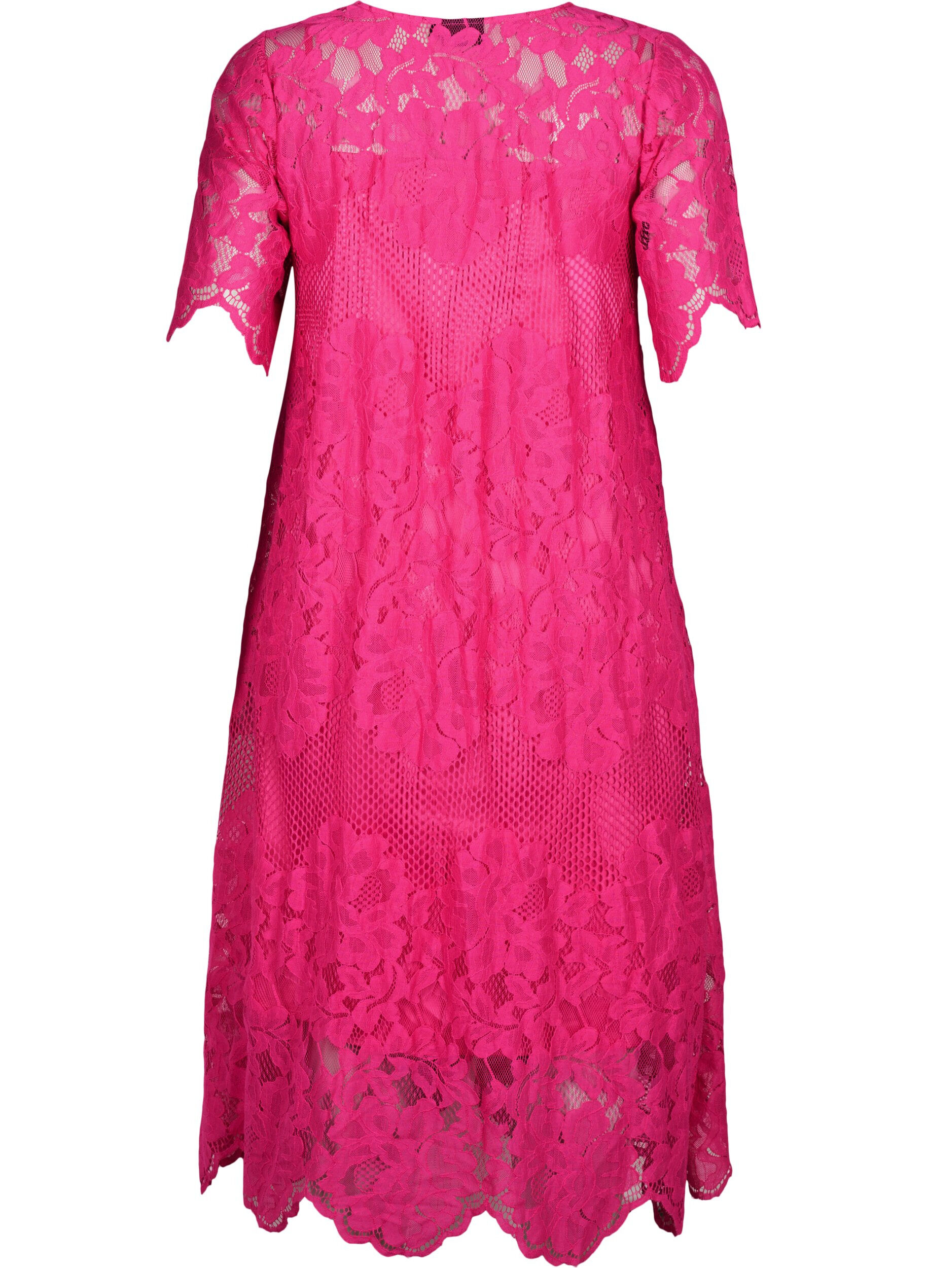Zizzifashion Lace dress with short sleeves, Cabaret, Packshot image number 1