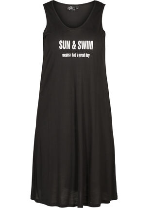 Beach dress, Black, Packshot image number 0