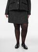 Short boucl&eacute; skirt, Black, Model image number 3