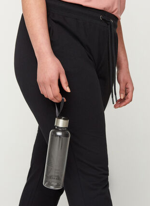 Drinks bottle with logo and screw top, Grey Active, Model image number 0