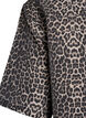 Denim shirt with leopard print and short sleeves, Leopard, Packshot image number 3