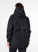 Rain jacket with reflective details, Black, Model image number 2