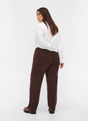 Knitted drawstring trousers, Coffee Bean, Model image number 1