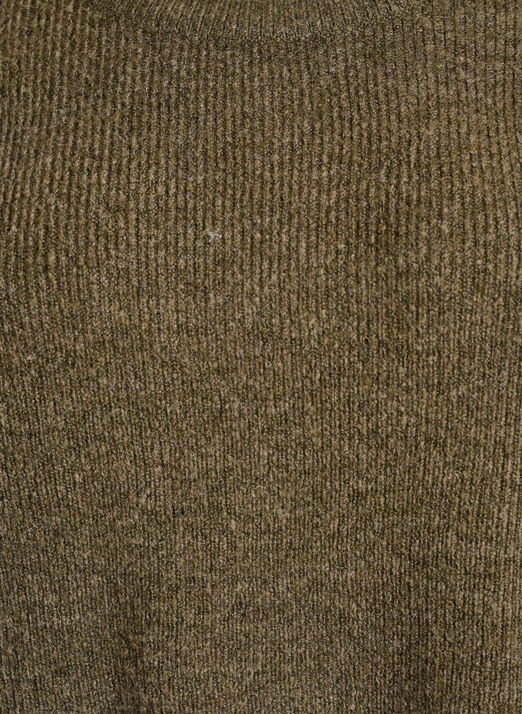 Zizzifashion Melange knit blouse with round neck, Green, Packshot image number 2