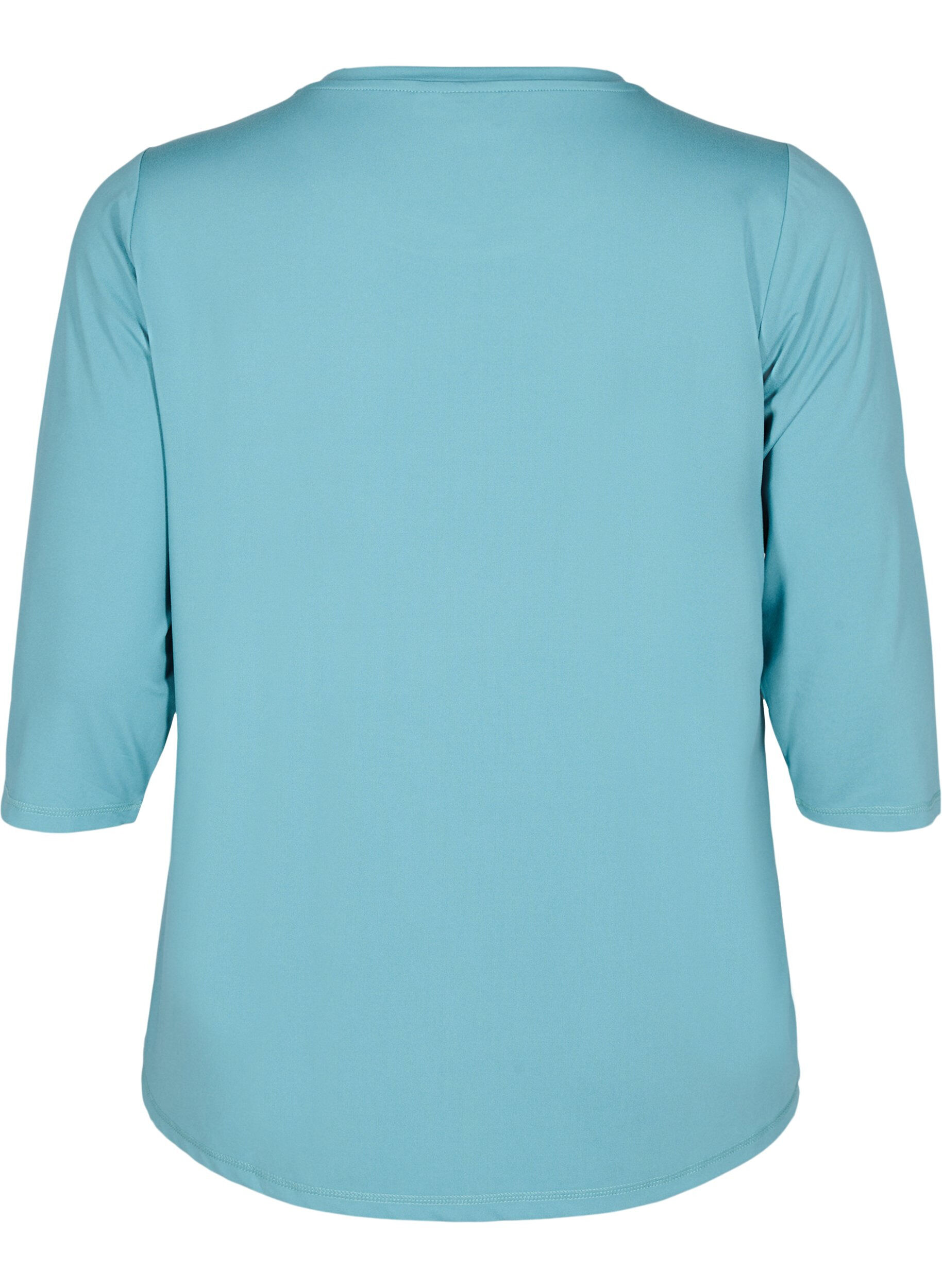 Zizzifashion Workout top with 3/4 sleeves, Blue, Packshot image number 1